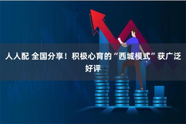 人人配 全国分享！积极心育的“西城模式”获广泛好评